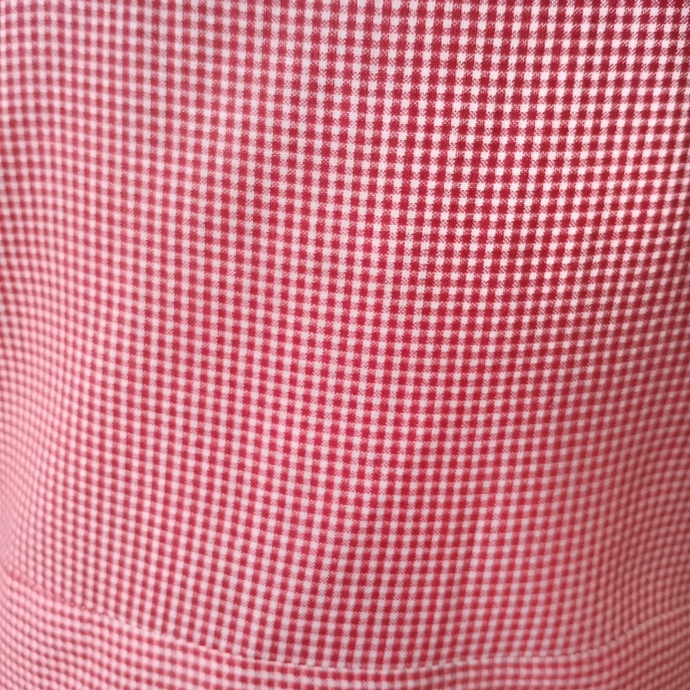 SOLD 40s Vintage Princess Peggy Button Gingham Front House Dress Rockabilly VLV - Picture 10 of 12